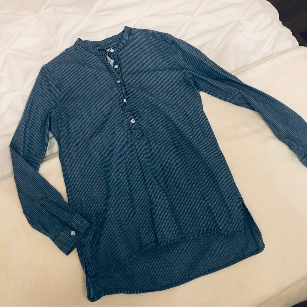 NEW Jean Striped Shirt